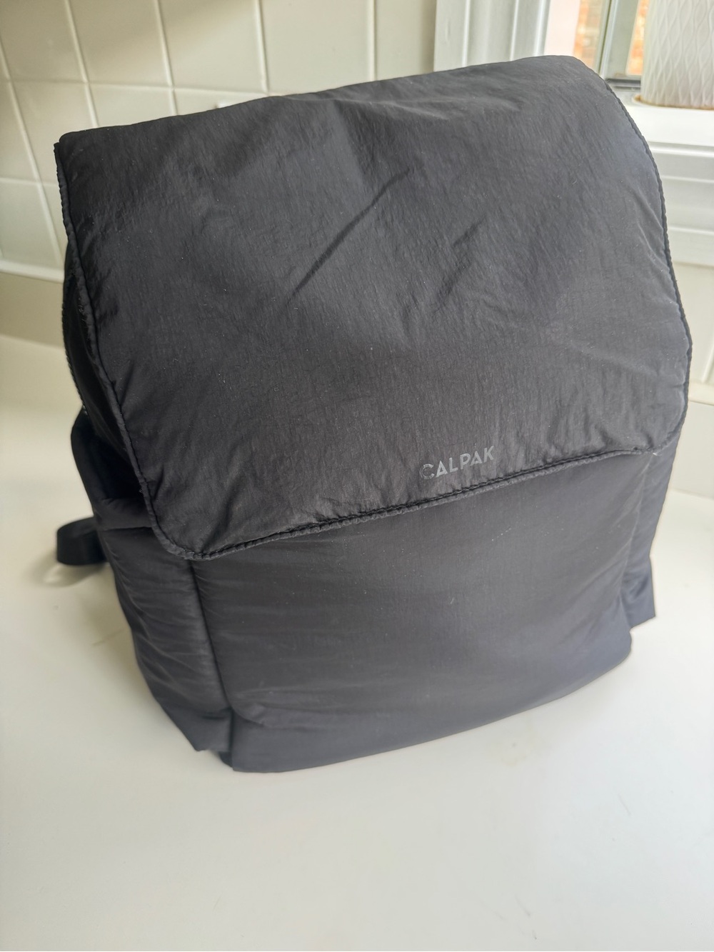 Calpak Black Diaper Backpack